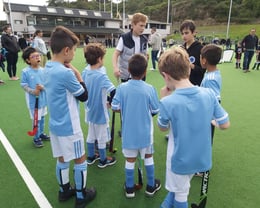 Juniors getting some coaching